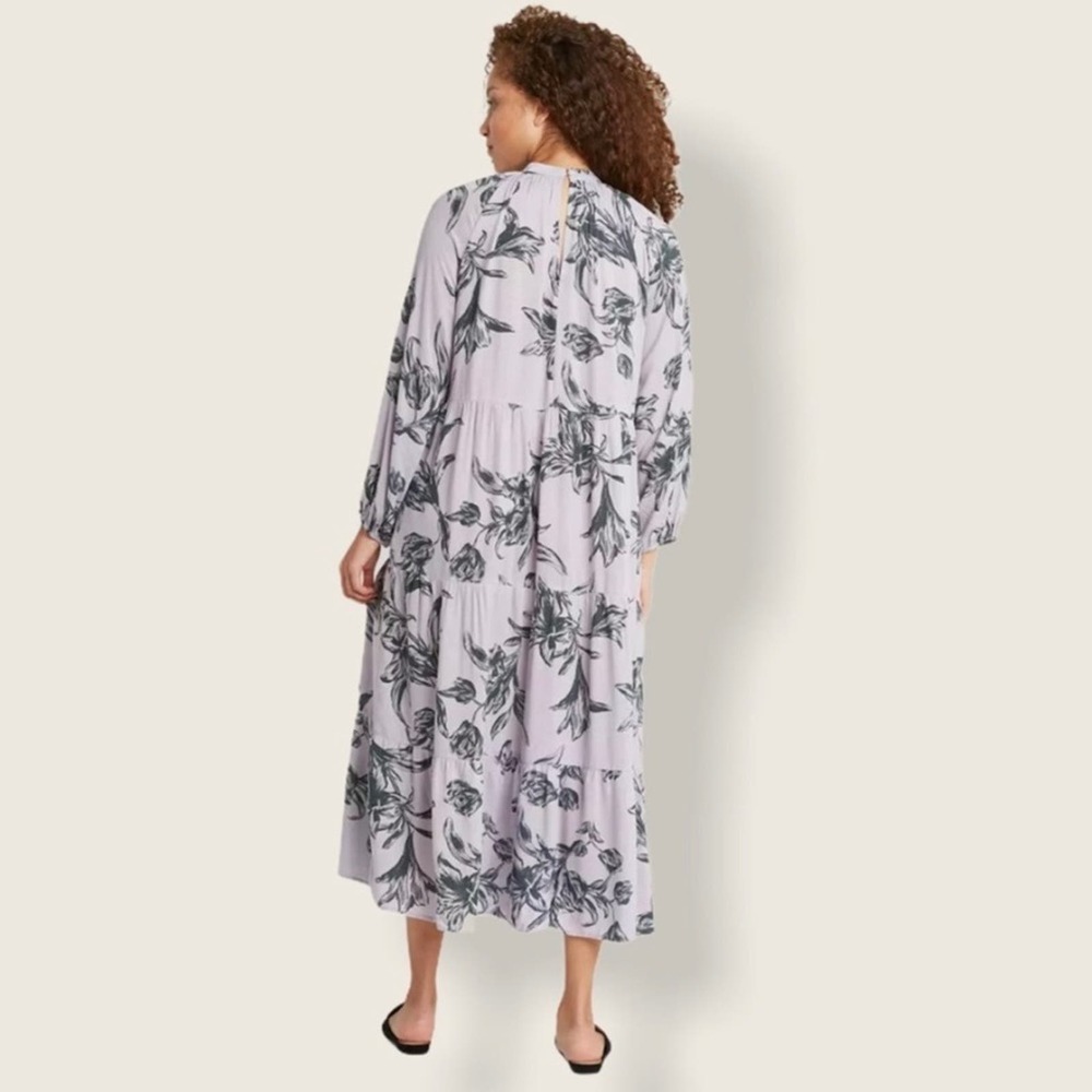 a new day Peasant Bohemian Lavender Shift Dress NWOT - Picture 3 of 7